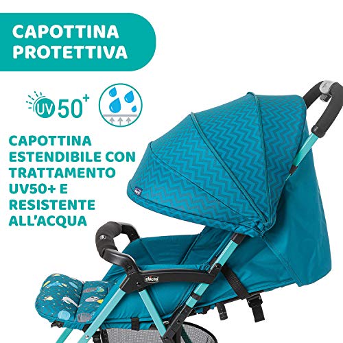 Chicco Ohlalà 3 Passeggino Ultraleggero Da 0 Mesi A 15 Kg, Blu Petrolio,101 X 81 X 47 Cm : Prima infanzia