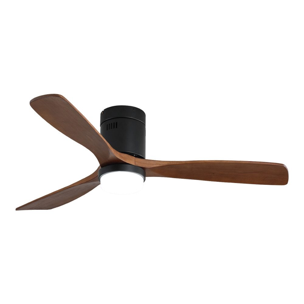 Deckenventilator Deckenventilator 52 Zoll mit Licht, Massivholzflügel