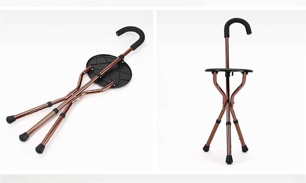 Sport Walking Cane Sitzstativ Klappständer Stick Leichter Reisestock Einstellbar,Krücken