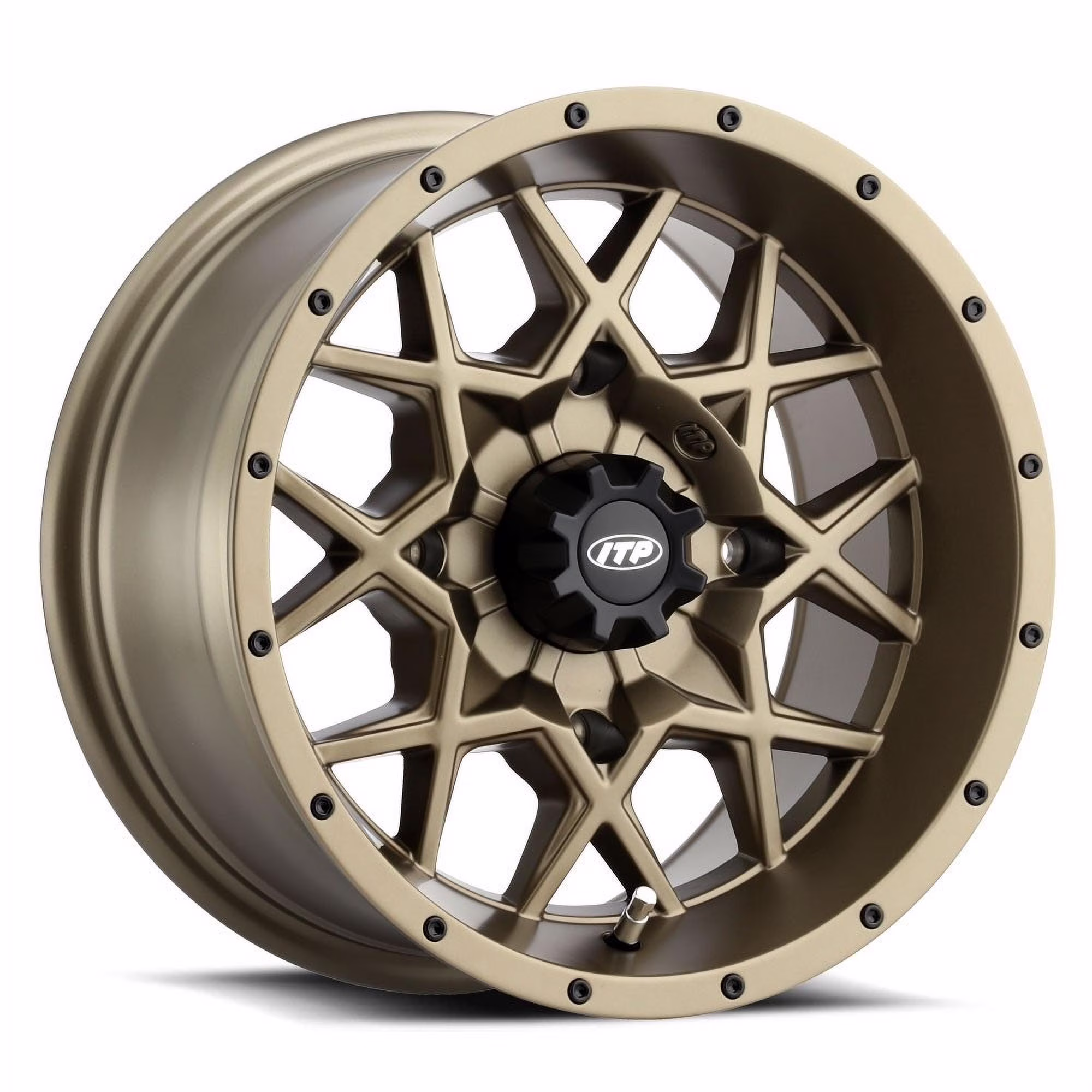 ITP Hurricane 14x7 ATV/UTV Wheel - Bronze (4/156) 4+3 [14RZ113BX]