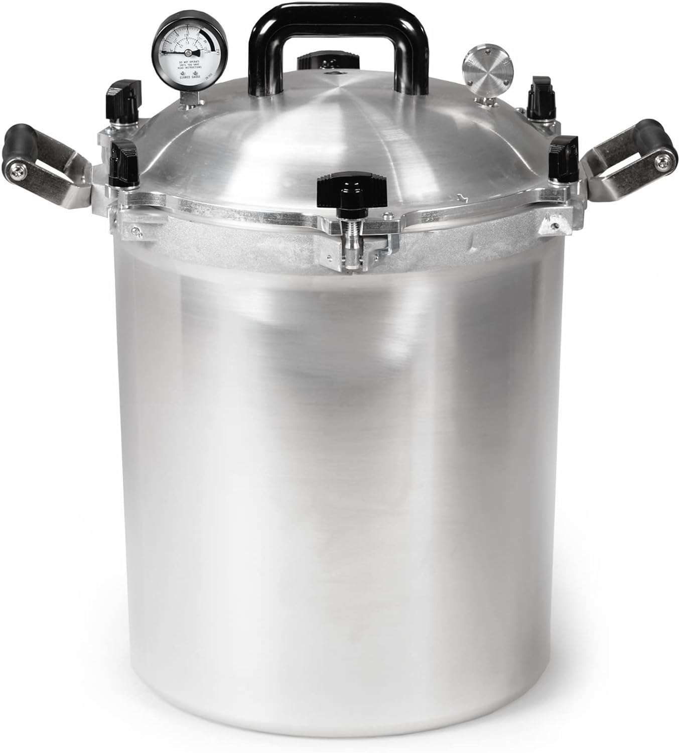 All American 1930: 21.5qt Pressure Cooker/Canner (The 921) &ndash; Exclusive Metal to Metal Sealing System &ndash; Easy to Open & Close &ndash; Suitable for Gas, Electric, or Flat Top Stoves &ndash; Made in the USA