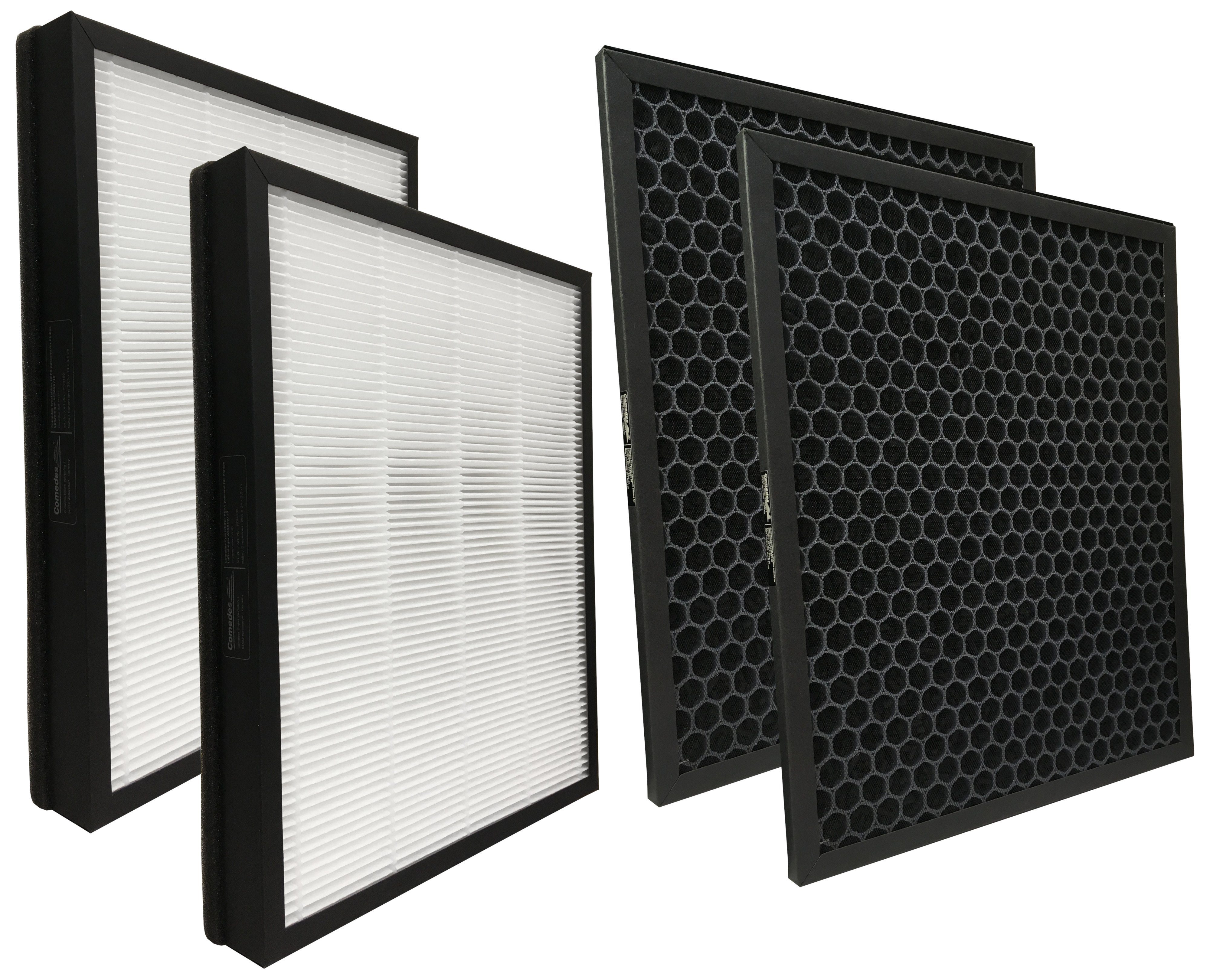 Filter-Set 2xHEPA + 2xAktivkohle einsetzbar statt Philips FY5182/30, FY5185/30