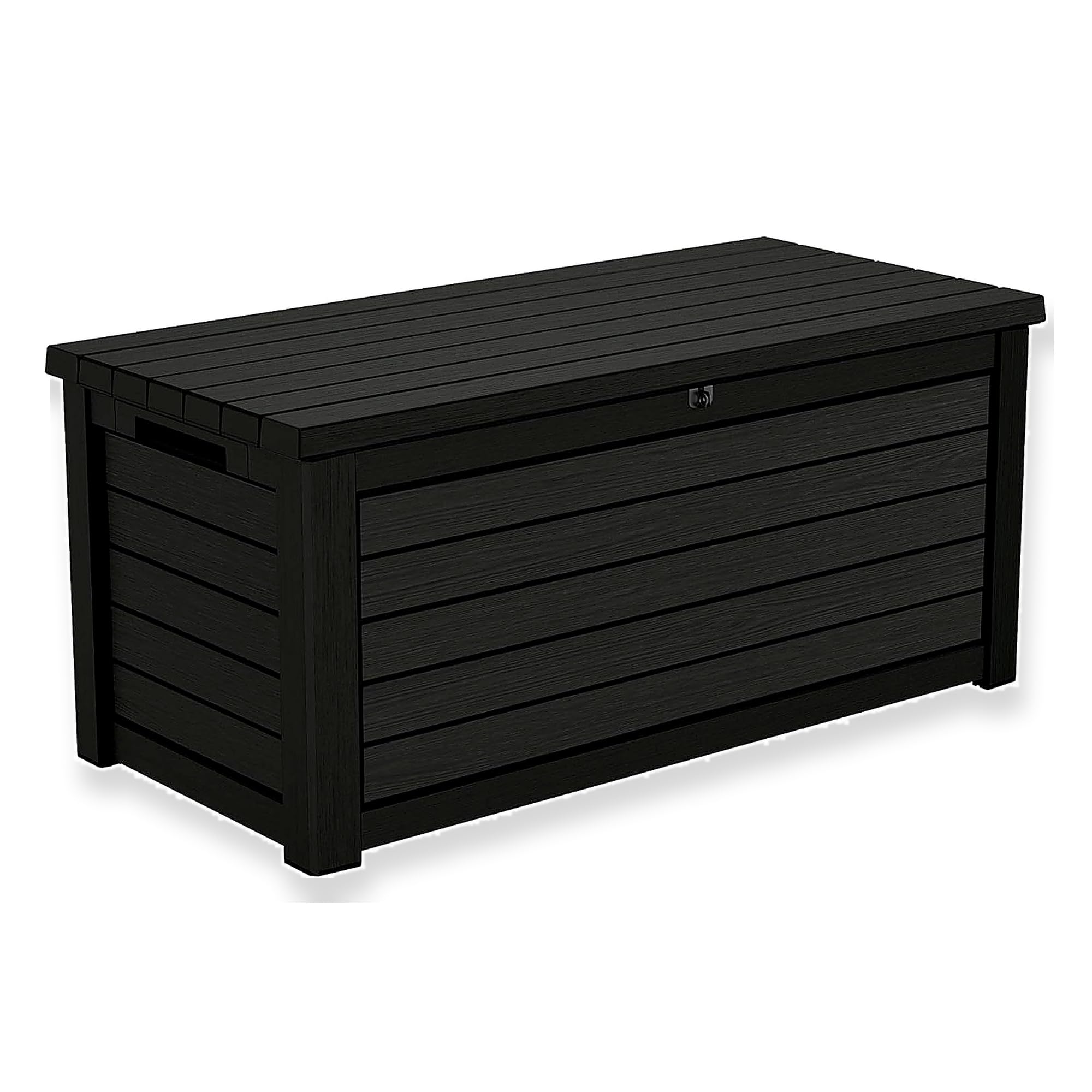 Koll Living Aufbewahrungsbox Kissenbox Blackwood 623 L trocken und belüftet Gasdruckfedern Deckel bis 272 kg