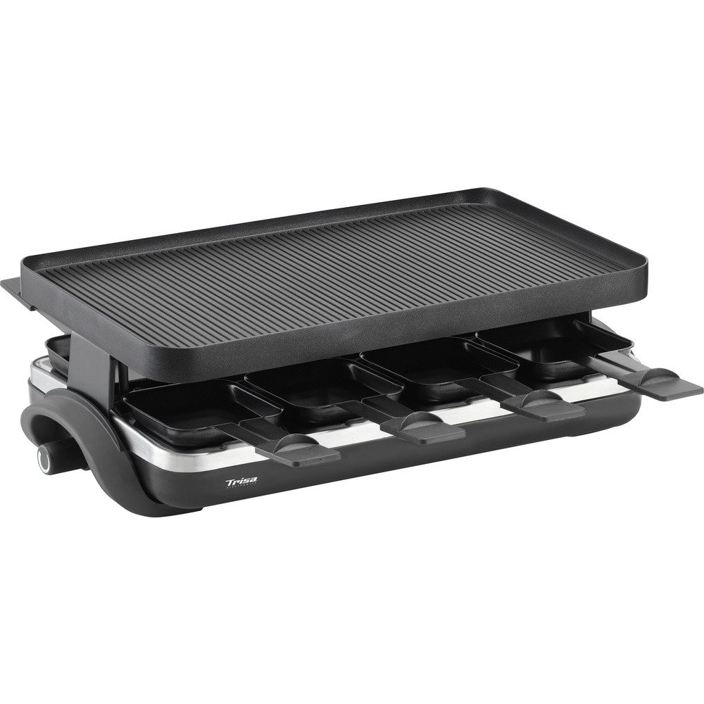 Raclette Trisa Supreme 8 Raclette 8 Pfännchen, Antihaftbeschichtung Schwarz
