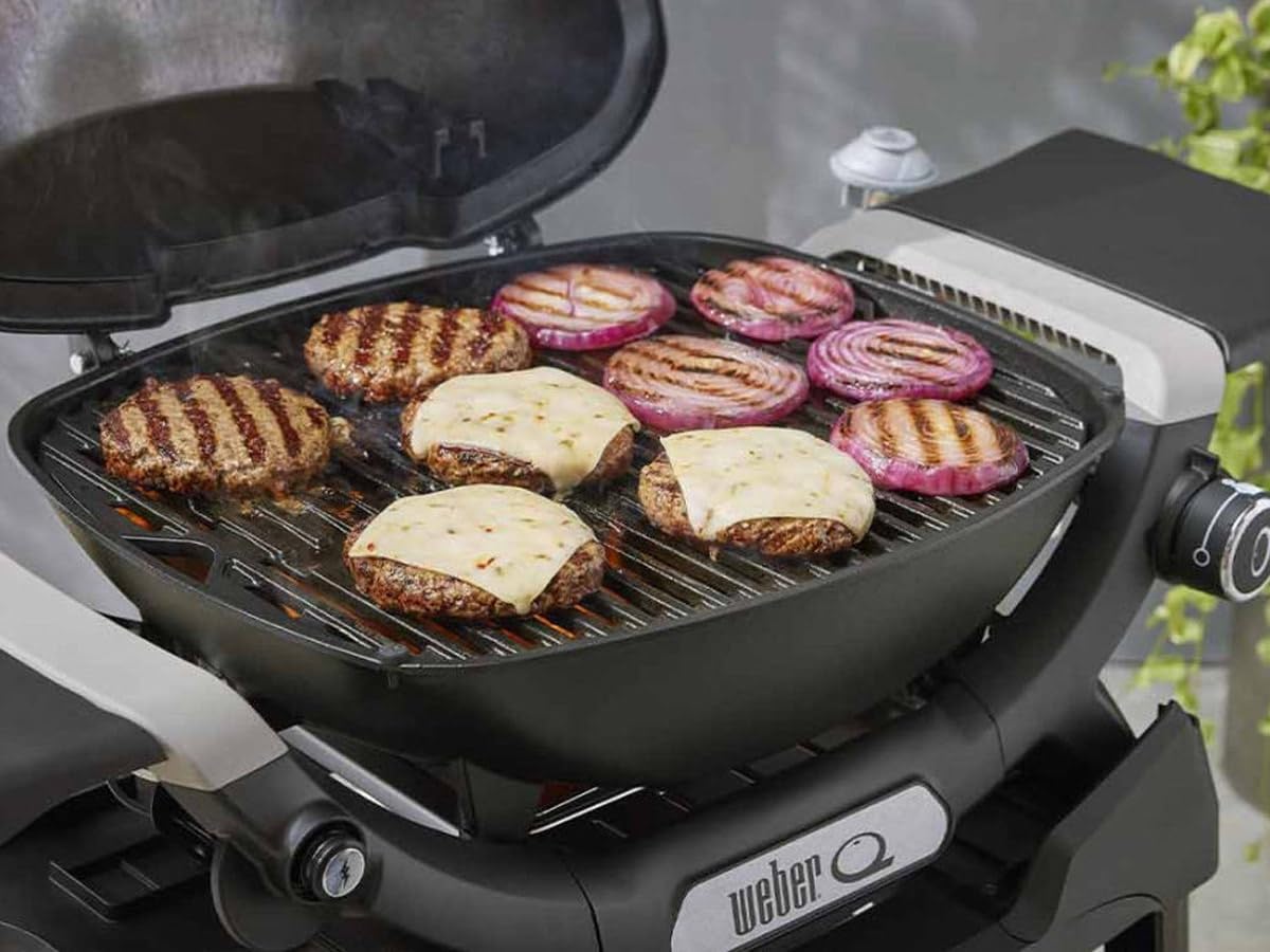 WEBER Gasgrill Q 1200N schwarz mit Standfuß