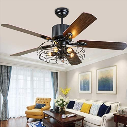 LONCHAN Deckenventilator, L132 cm * H50 cm, Eisenlampengehäuse + ABS-Lüfterblatt, Weiß