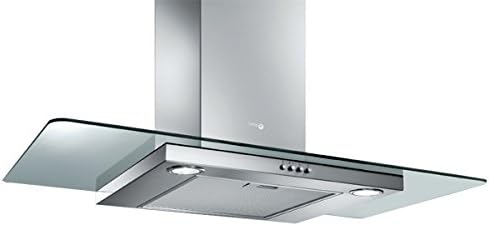 TURBOAIR Cappa Cucina Aspirante 60 cm colore Inox Vetro -SEMPIONE IX/A/60