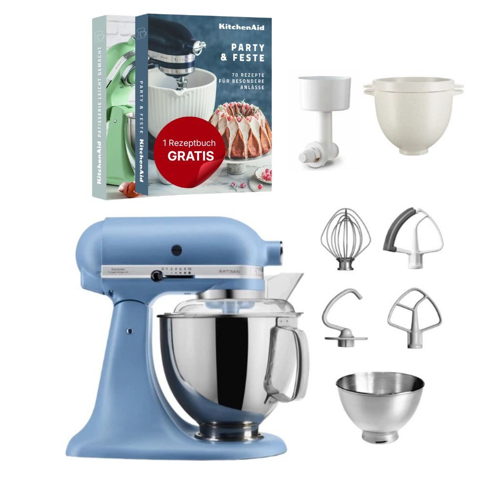 Küchenmaschine KitchenAid 4,8 L 5KSM175 Kuechenmaschine Breadlover Set