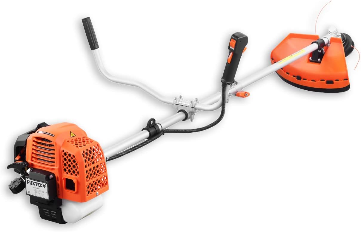 FUXTEC Benzin Motorsense FX-MS152 mit 52 cc, 2in1 Multitool, Profi-Tragegurt und 3 PS Leistung Trimmer Rasentrimmer Freischneider fs Faden 2-Takt, getestet in der Oberklasse mit Note 1,4 Easy Starter