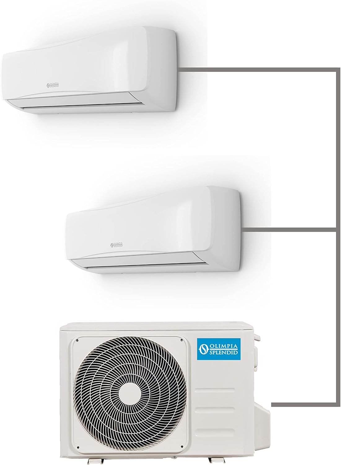 Olimpia Splendid, Mystral S1 E 12 Air Conditioning 12000 BTU / h Monosplit Inverter, Gas R32, Class A++, Cooling Function, Heating, Dehumidification and Ventilation, Integrated Wifi
