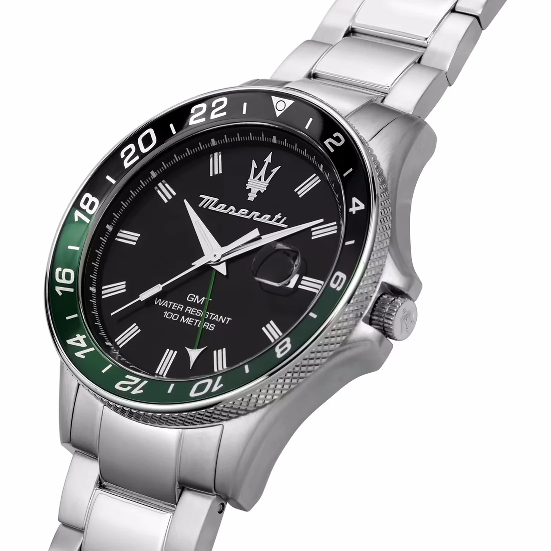Orologio Maserati Sfida in acciaio con lunetta degrad�� blu verde R8853140005