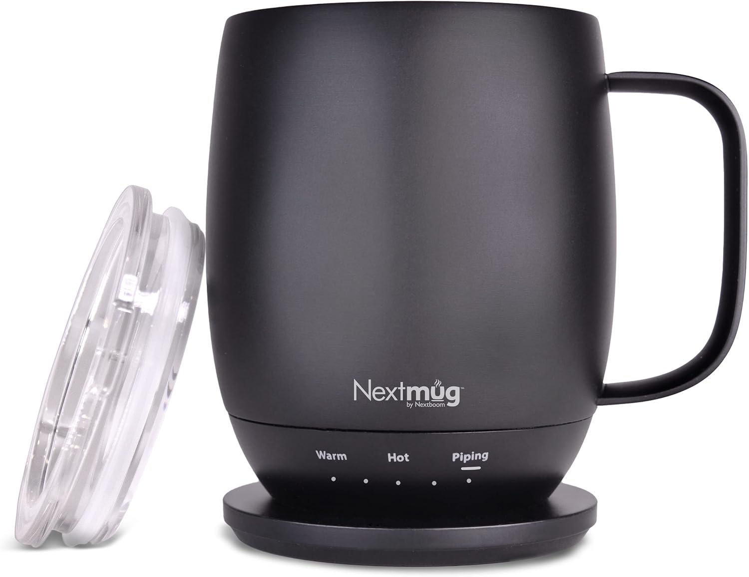 A coffee cup with temperature control function and the ability to automatically heat up