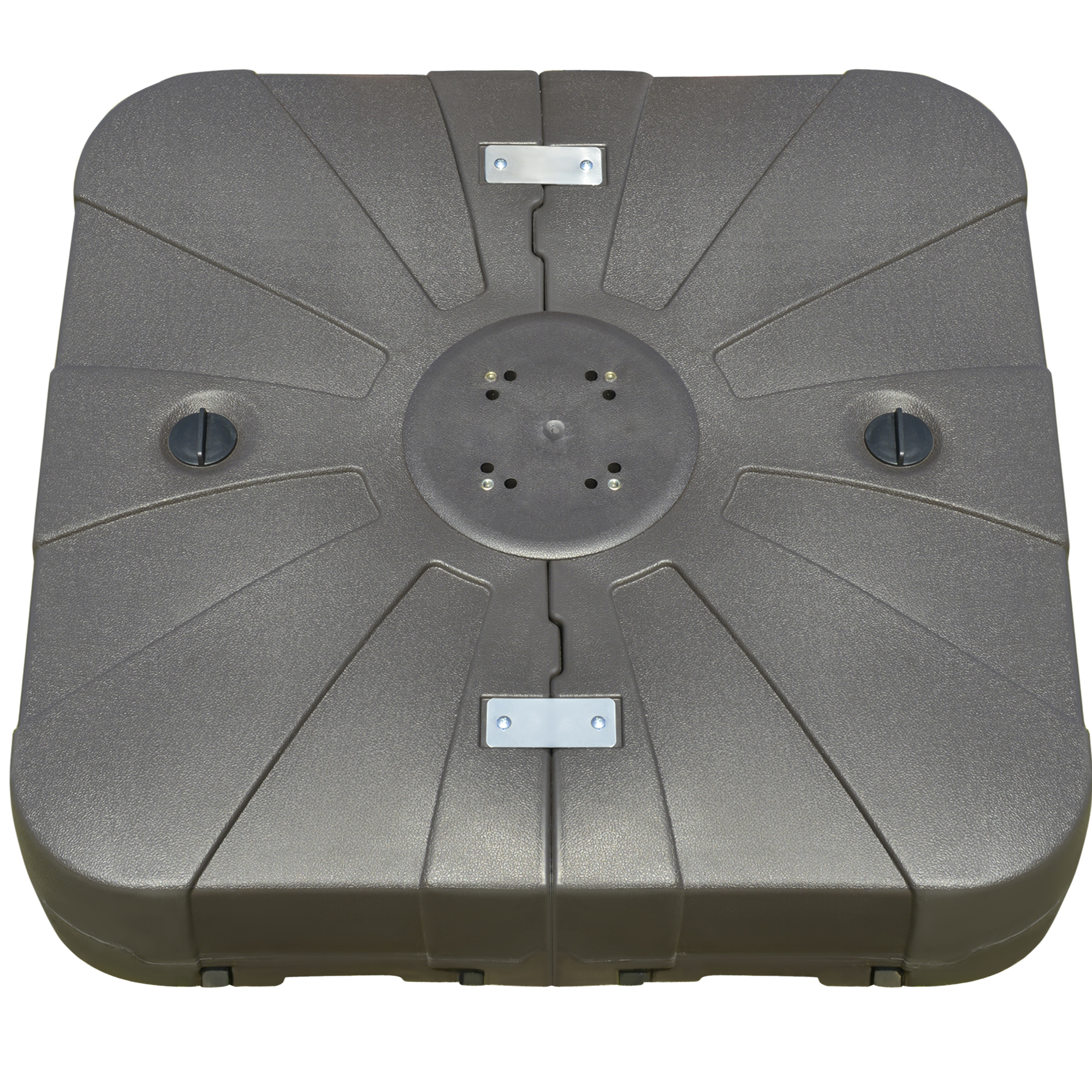 Outsunny Sonnenschirmständer für freischwingende Sonnenschirme, Abmessungen 88L x 88B x 19H cm HDPE Kaffee