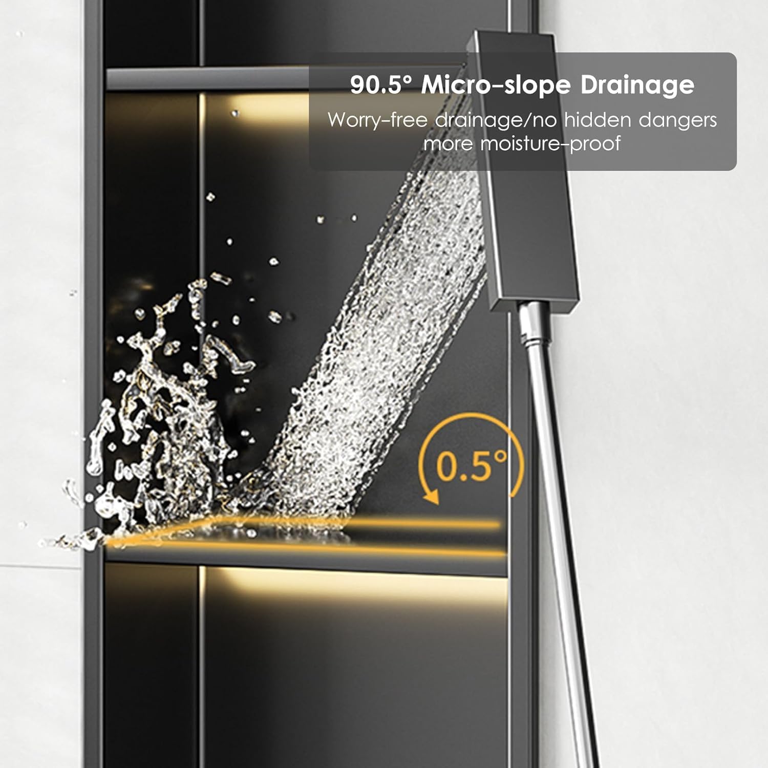 Slim LED Einbauleuchte Edelstahl matt schwarz - 70x28cm Modernes Design für Zuhause Bad oder Küche Beleuchtung Energieeffizient & Stilvoll Akzent