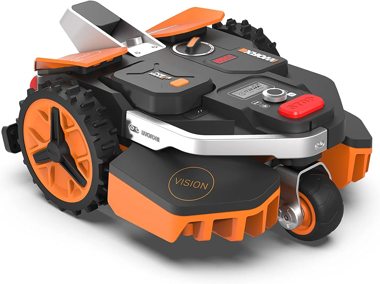 WORX Landroid M WR141E robotmaaier/accugrasmaaier voor kleine tuinen tot 500 m2/zelfrijdende grasmaaier voor een nette gazonsnit, veelkleurig