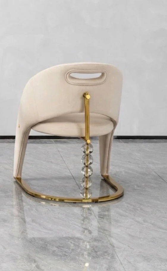 Rome Cream and Gold Dining Chairs