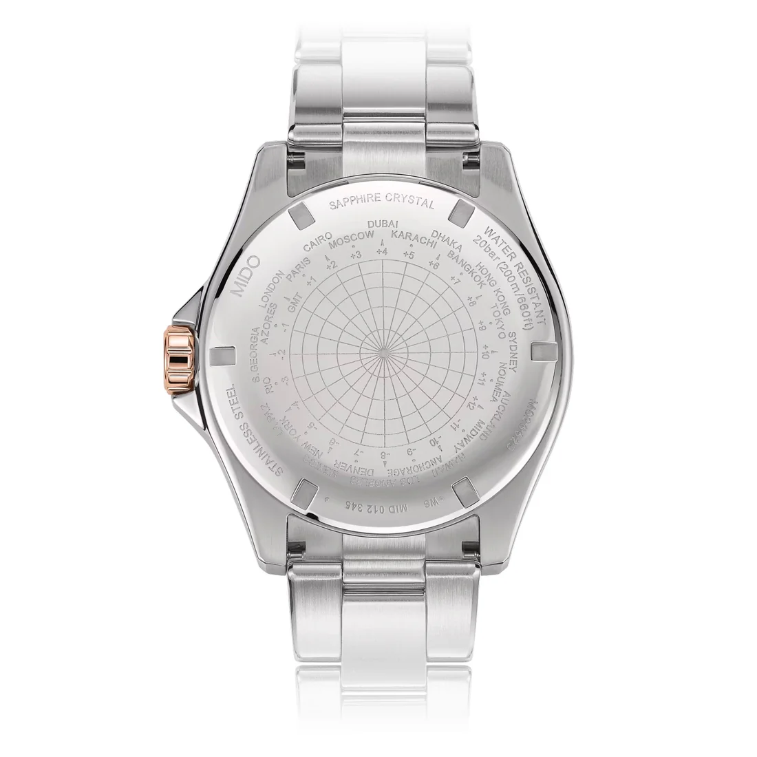 Orologio Mido Ocean Star GMT nero acciaio bicolore