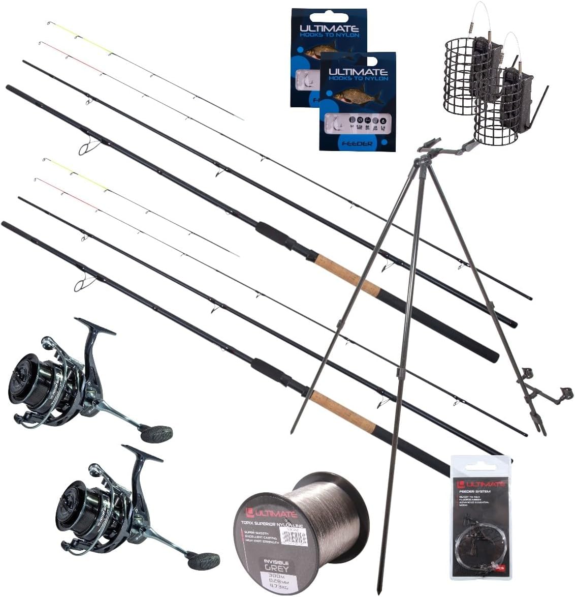 Ultimate Complete River Feeder Set 3.90m 150g - Friedfischset