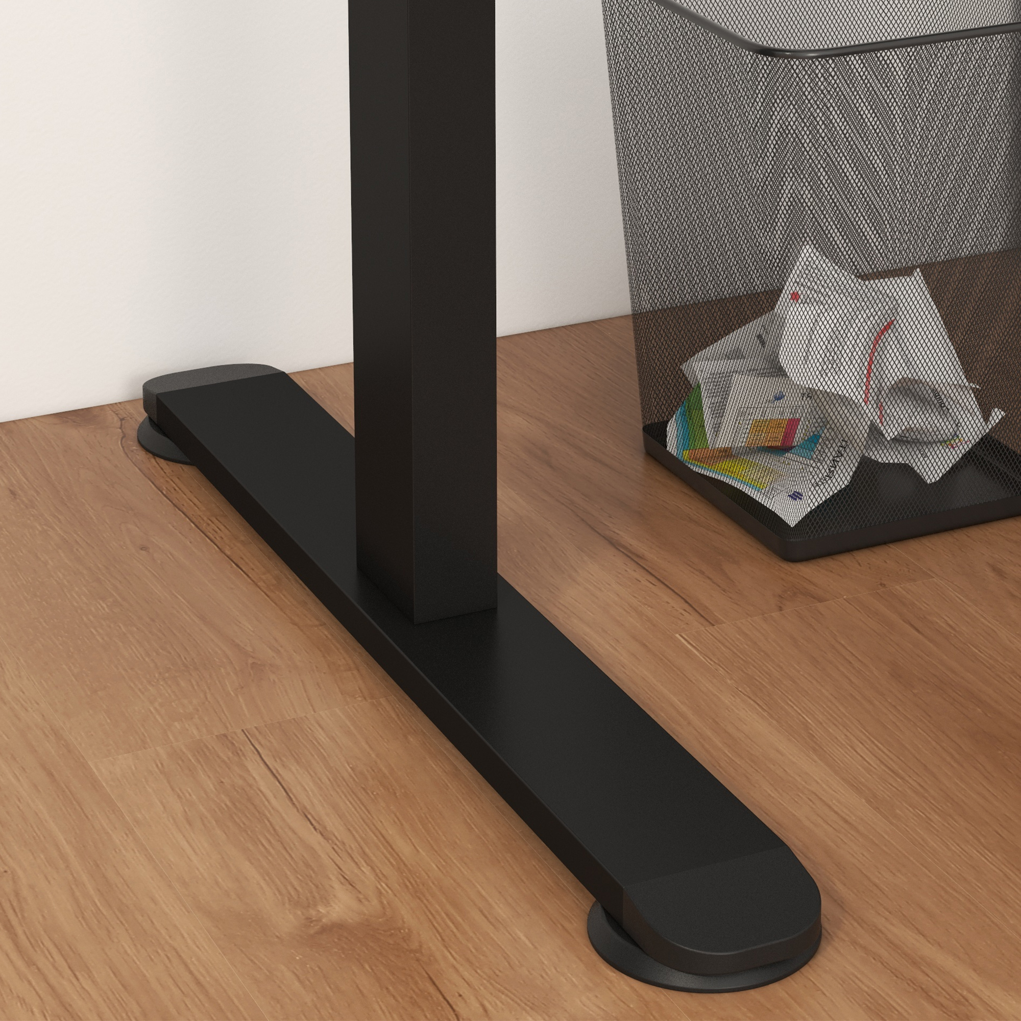 Vinsetto Verstelbaar Zit-Stabureau Computertafel, 140 cm x 70 cm x 116 cm, Zwart