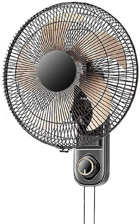 JKJZSALJ Wandventilatoren, 18 Zoll, 45 cm, Schwarz, Elektrischer Wandventilator, D-Bi-Fan, DREI Geschwindigkeitsstufen