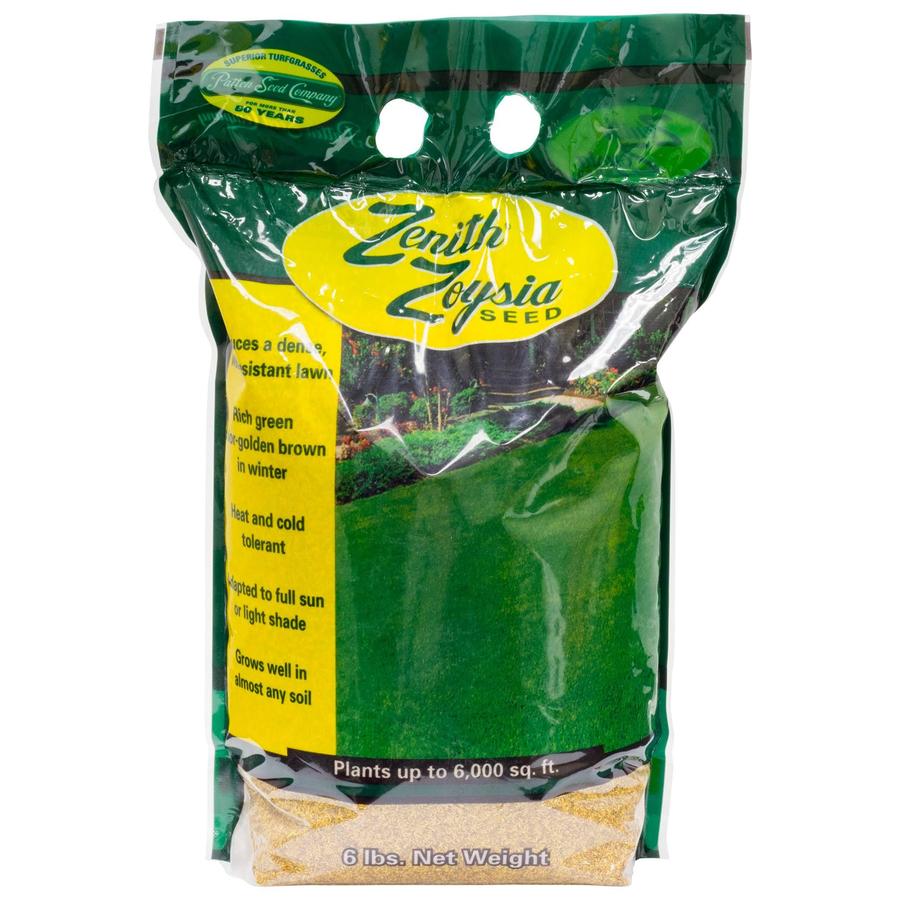 Zenith Zoysia Grass Seed 6 lb &ndash; Shade Tolerant, Heat & Drought Resistant Turfgrass