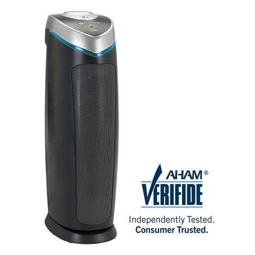 Germ Guardian True HEPA Filter Air Purifier for Home, Office, Bedrooms, Filters Allergies, Pollen, Smoke, Dust, Pet Dander, UV C Sanitizer Eliminates Germs, Mold, Odors, Quiet 22 inch 3 in 1 AC4825
