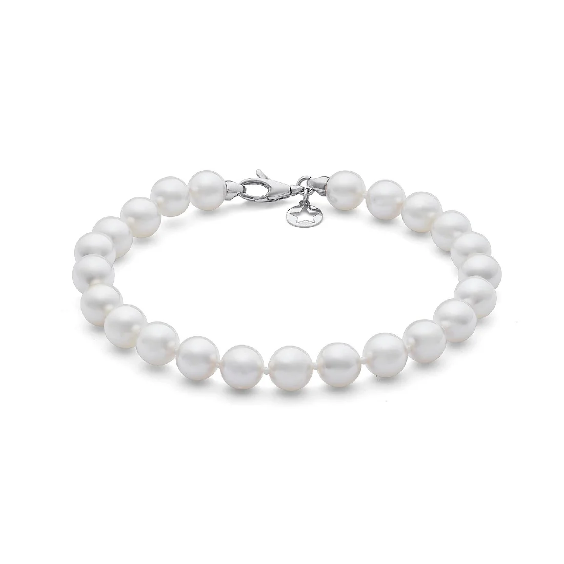 Bracciale Comete Gioielli perle akoya 7mm e oro bianco BSM 119 E