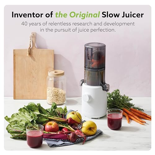 Hurom H310A Personal Self Feeding Slow Masticating Juicer (H310A White): Home & Kitchen