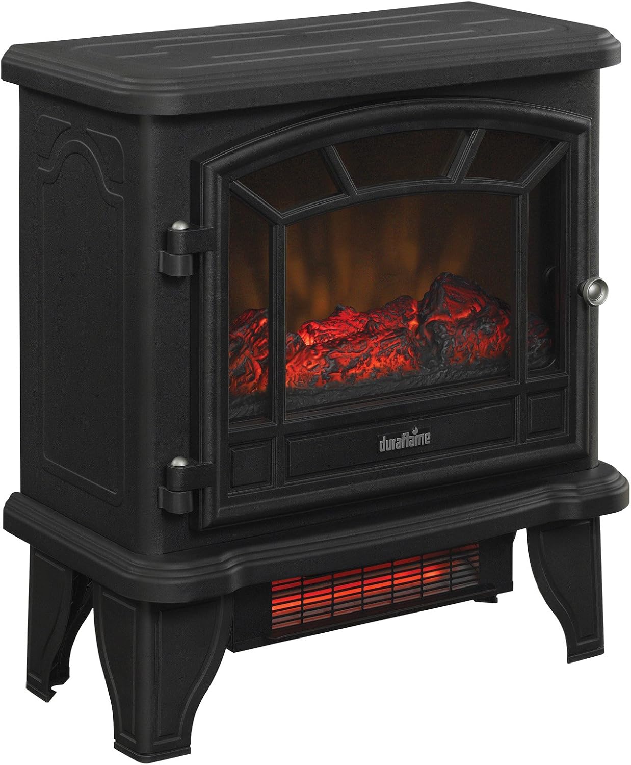 duraflame® Infrared Quartz Electric Fireplace Stove Heater, Black