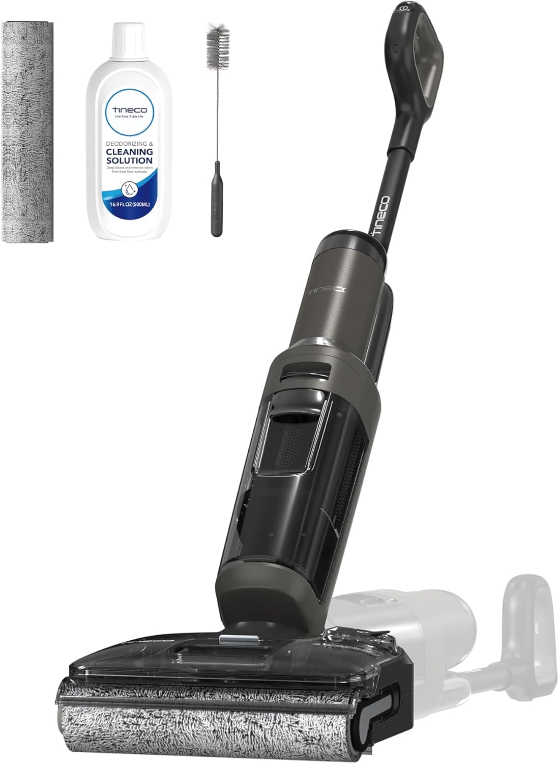 Tineco FLOOR ONE i6 Stretch, Aspirapolvere e Lavapavimenti 2 in 1, 20kPa, Design Piatto 180°, Anti-Groviglio, Autopulente, Asciugatura 85℃, 40 Min Autonomia, Batteria Pouch Cell