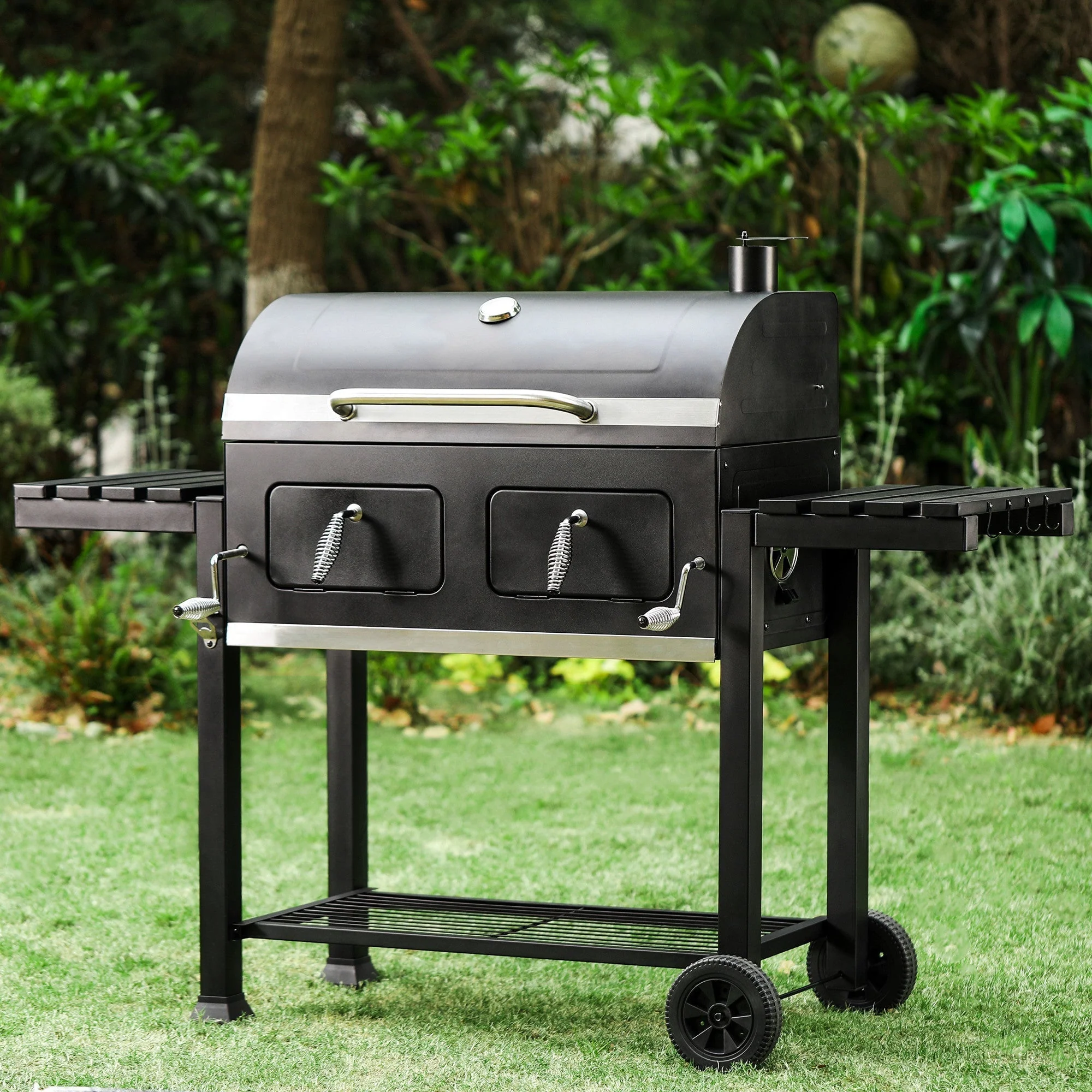 34-inch BBQ Charcoal Grill Outdoor Portable Barbecue Grill
