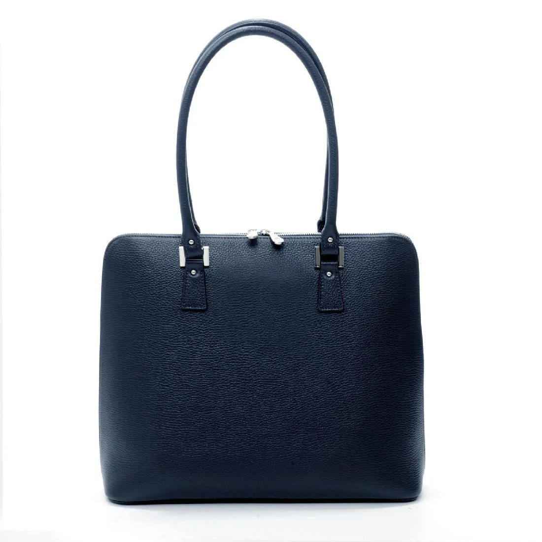 Borsa Spalding & Bros Mafalda Shopping in pelle blu 309351U703