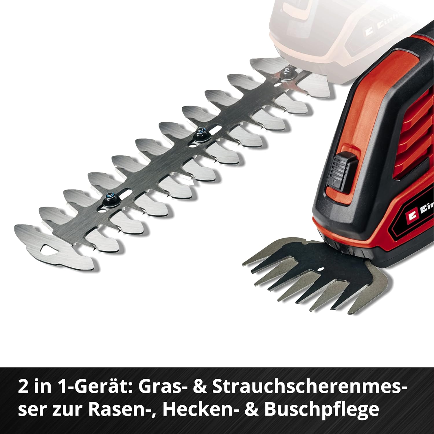 Einhell Akku-Gras- und Strauchschere GE-CG 18/100 Li-Solo Power X-Change (Li-Ion, 18 V, Schnittbreite Grasscherenmesser 100 mm, Strauchscherenmesser 200 mm, ohne Akku und Ladegert)