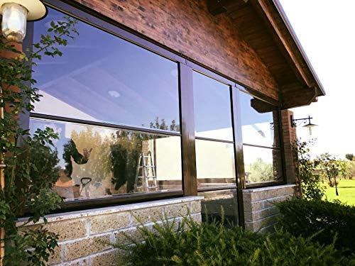Airtight Veranda Curtain with Box and 12 cm Guide Rails - with Reinforced Profiles. Made in Italy