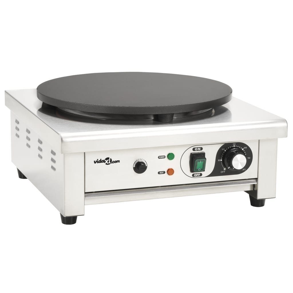 Doppel-Induktionskochplatte Elektrischer Crepe-Maker mit ausziehbarem Tablett 40 cm 3000 W
