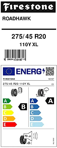 Firestone 73813 Pneumatico 275/45 R20 110Y Roadhawk Xl : Amazon.it: Auto e Moto