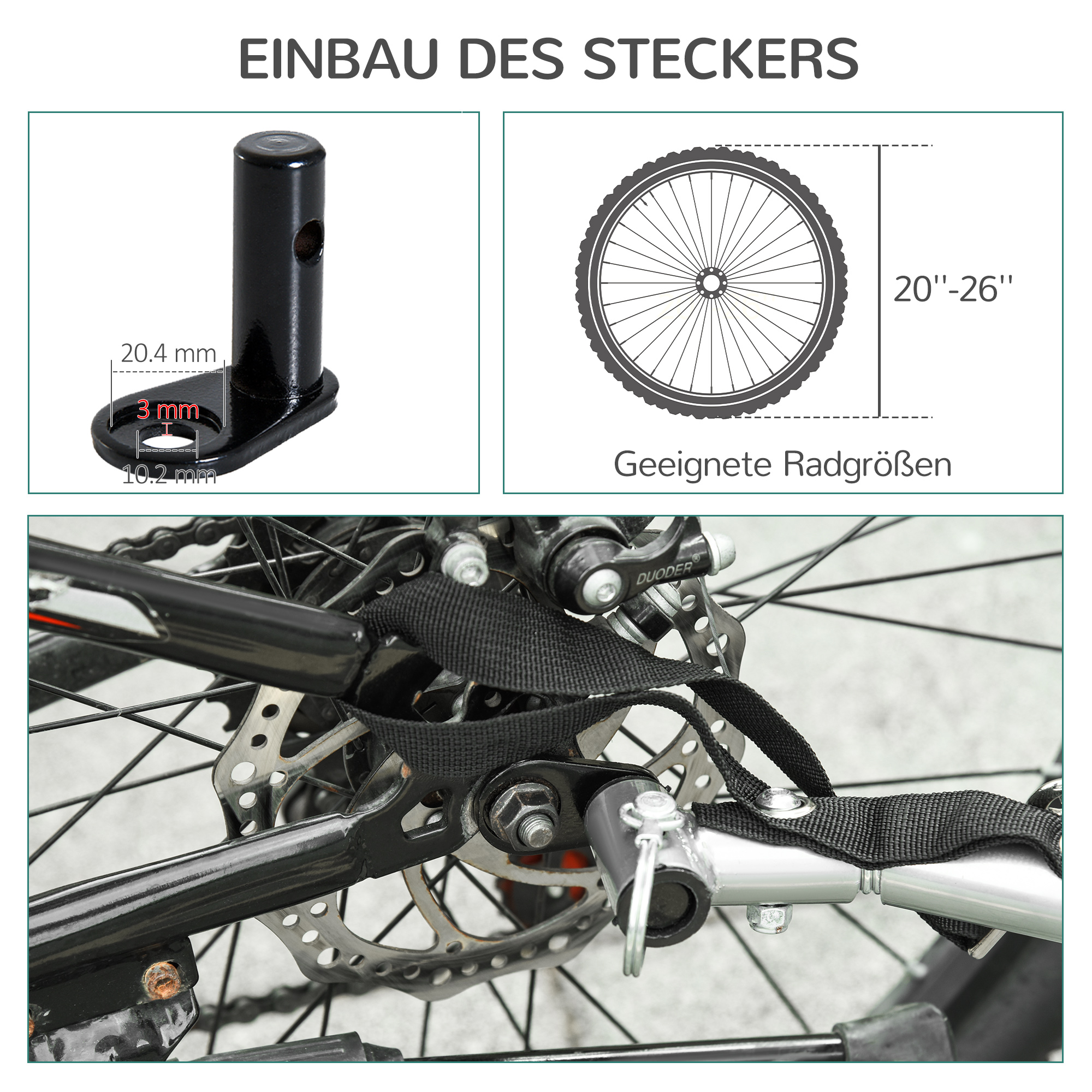Hondenaanhanger fietskar hondenfietskar rood/zwart