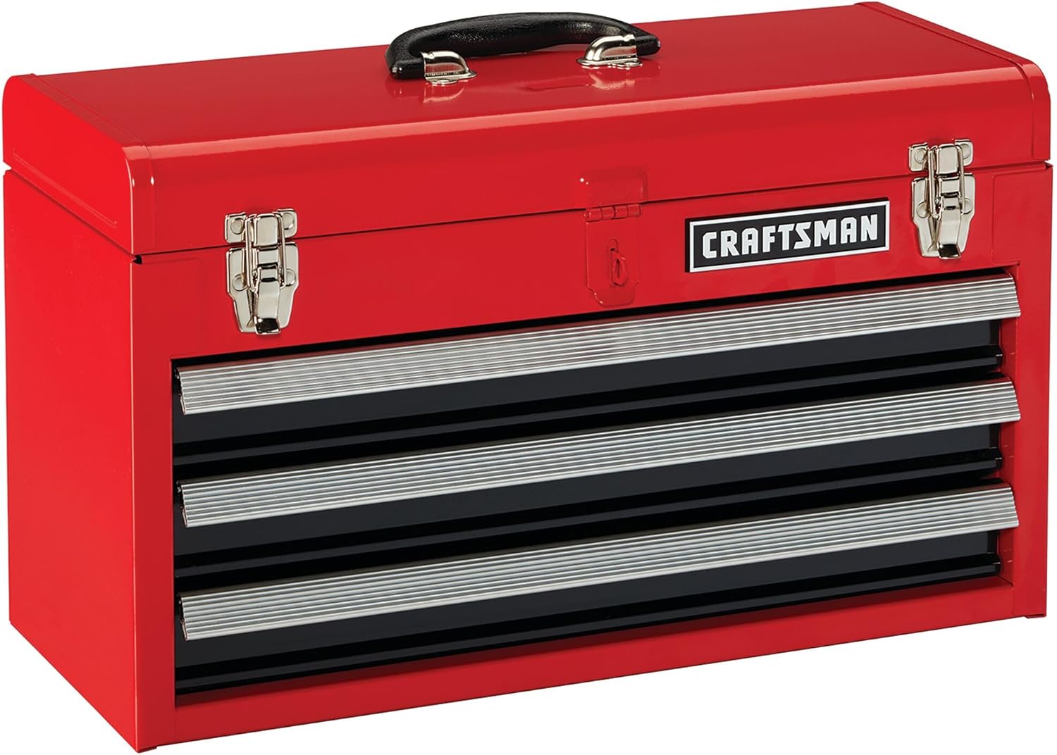CRAFTSMAN 20-in Wide 3 Drawer Metal Tool Box With Ball-Bearing Drawers (CMST98245RB)