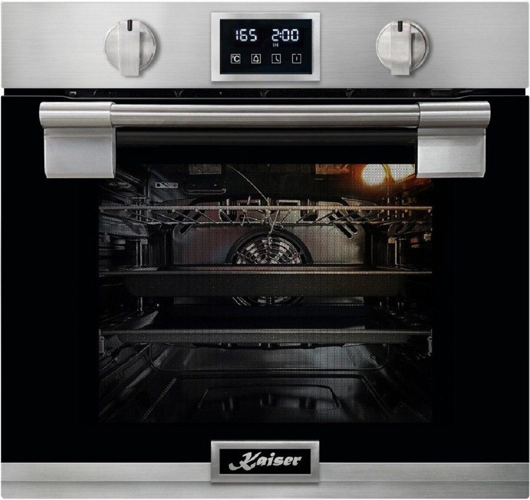 Backofen-Set Herd Set Autark Einbau Backofen 79L Pyrolyse SOFTCLOSE-System 11 Fkt. 60 cm mit Induktionskochfeld 60 cm FREE ZONE mit 2 FLEX Induktions-Zonen TFT Display+Dunstabzugshaube 60 cm, 750 m³/h,Edelstahl EH 6337+KCT 6140 FI+AT 6433 Eco