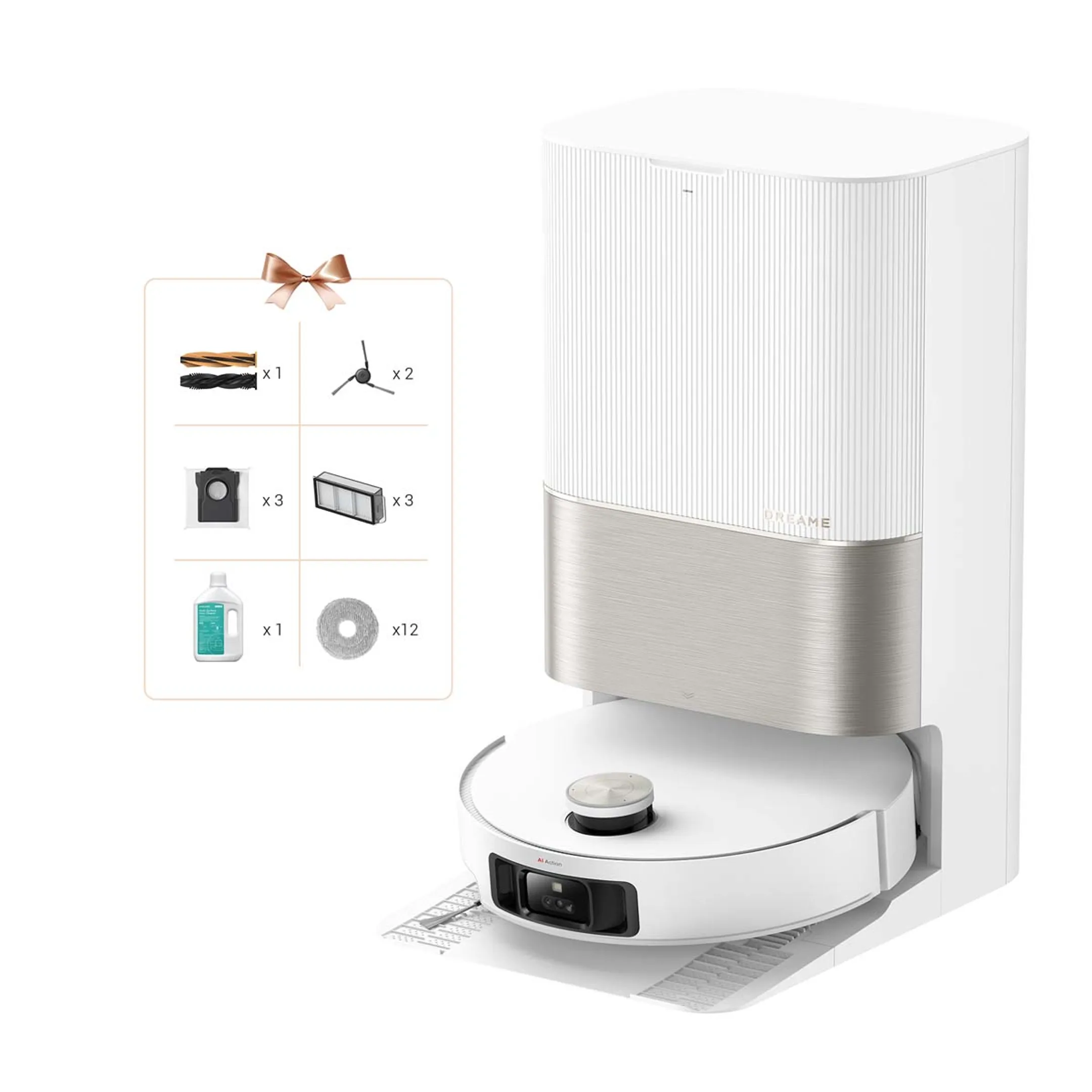 Dreame Robotstofzuiger 2in1 X50 Ultra Complete White