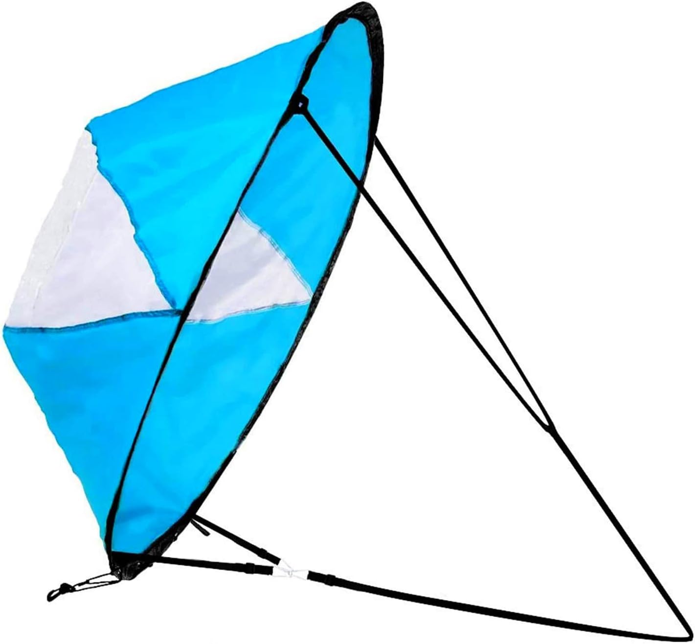 Floving Vela a vento per kayak pop-up, Vela Downwind pieghevole, Canoe portatili a vela a vento lento, Kayak Sail, Kayak Canoe