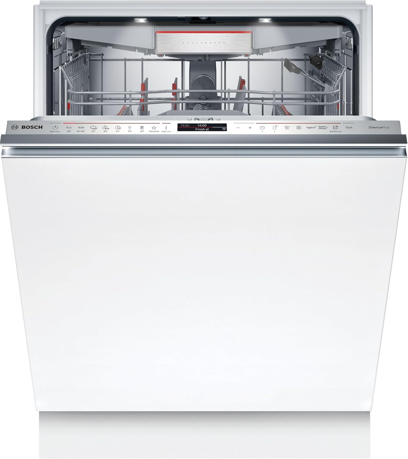 Bosch SMV6YCX02E Series 6 Built-in Dishwasher (Without Panel) Fully Concealed, PerfectDry, Home Connect, EfficientDry: Automatic Door Opening, 60 cm