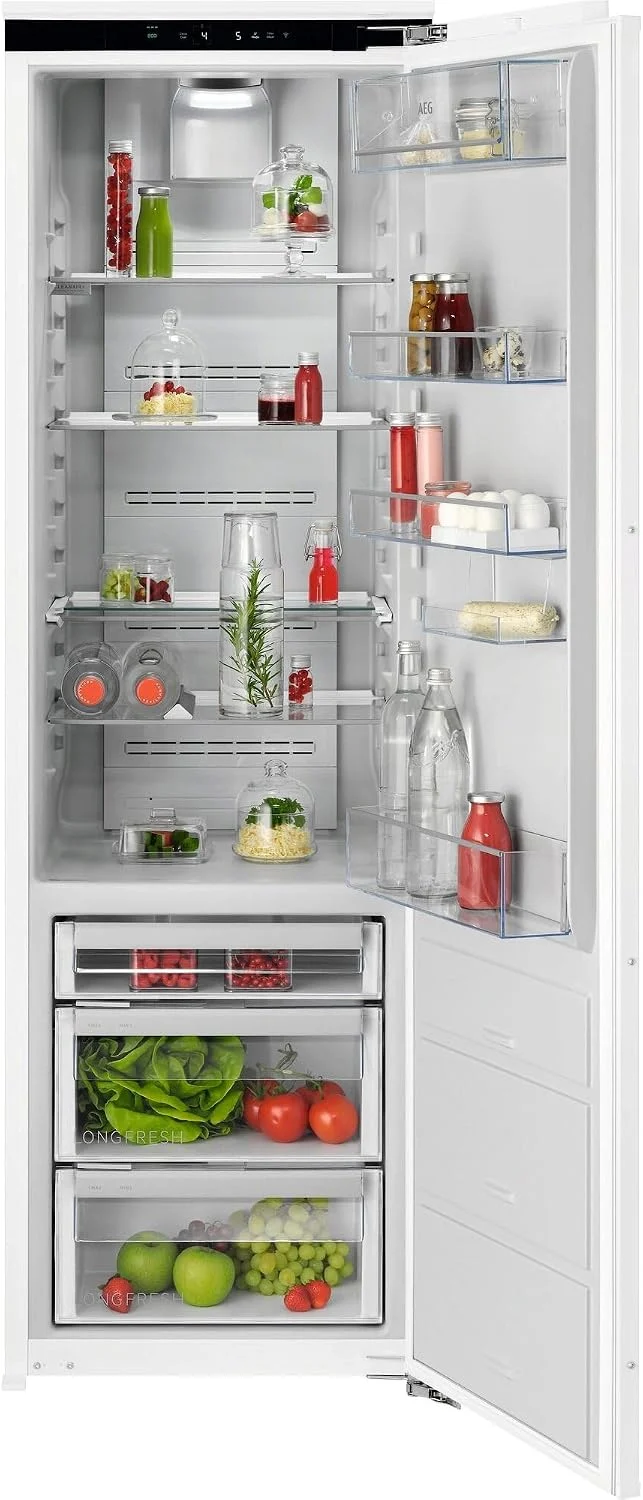 AEG Kühlschrank, 178 cm, 274 L, Weiß, Einbau-, Serie 9000 LongFresh: Null-Grad-Schubladen für 3 x längere, SoftClosing