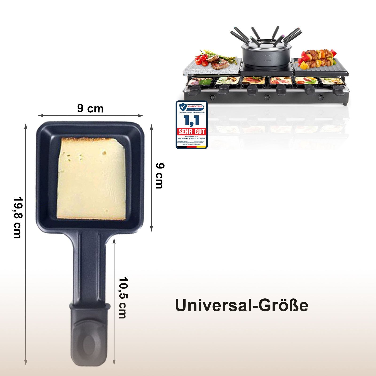 Raclette Raclette Pfännchen 8 Stück Ersatz Raclettepfännchen Zubehör Raclette