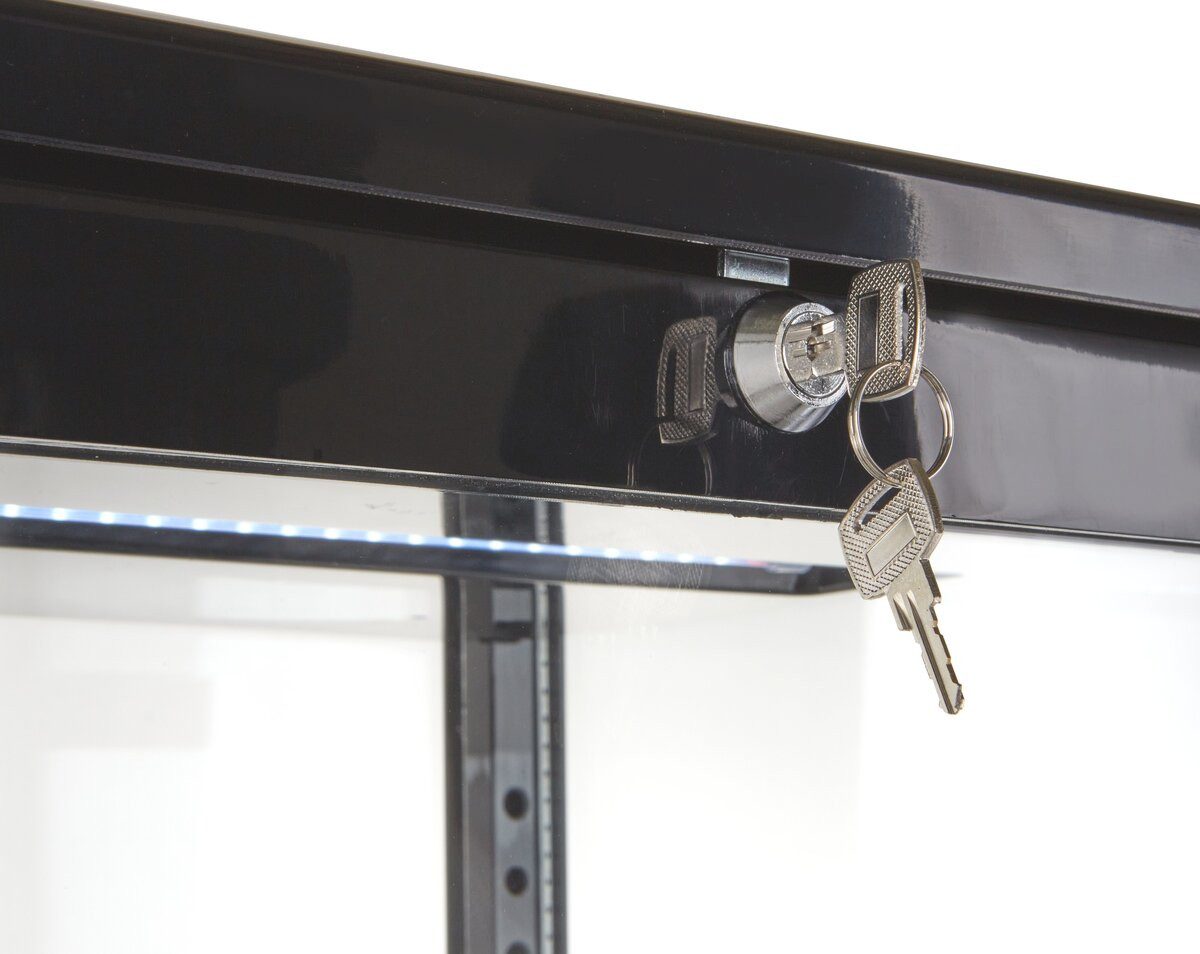 Kühlschrank Kühlvitrine 85 L - LED mit Glastür I abschließbar