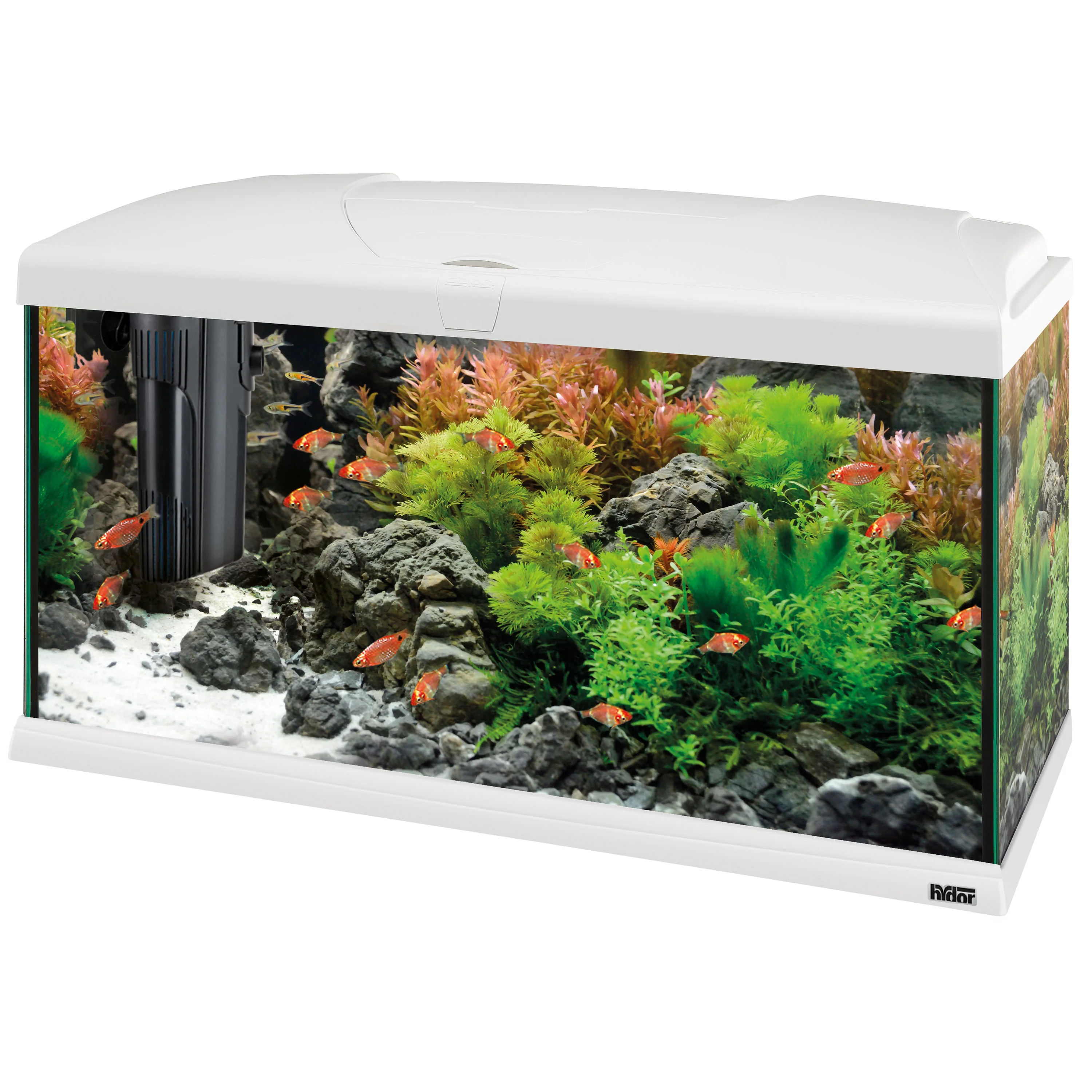 CAPRI 80 LED PLUS Acquario da 100 Litri – Illuminazione LED Avanzata e Sistema di Filtrazione BluWave