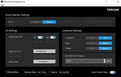 Tascam US2X2HR TASCAM US 2x2HR