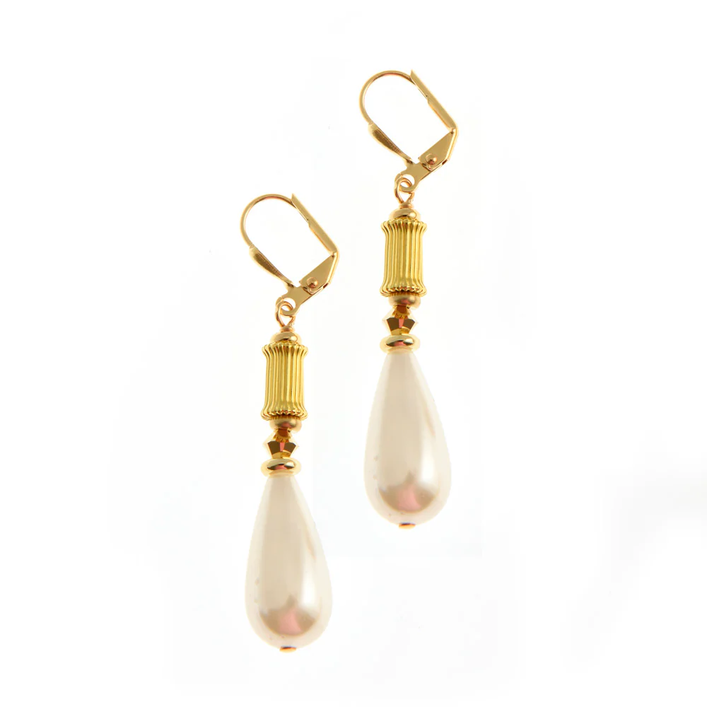 K Kajoux Grecian Pearl Earrings