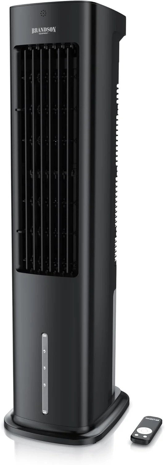 Brandson, mobile Klimaanlage ohne Abluftschlauch, Ventilator & Luftreiniger, 5L Wassertank, Luftkühler mit Wasserkühlung 5 in 1, Verdunstungskühler