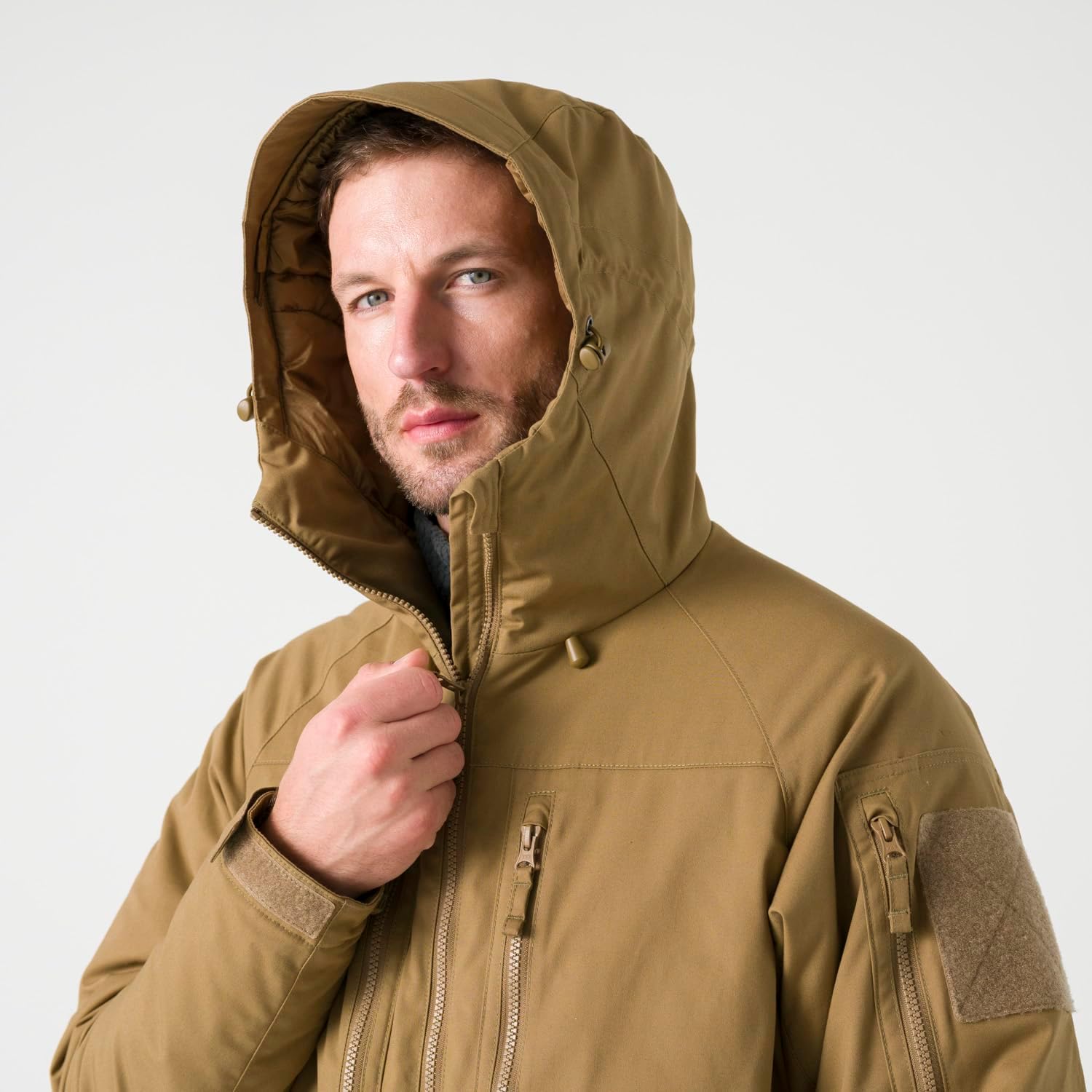 Helikon-Tex Winter Yukon Herren Tactical Jacke - Robuste Bushcraft Winterjacke - Climashield Isolierung - 8 Taschen